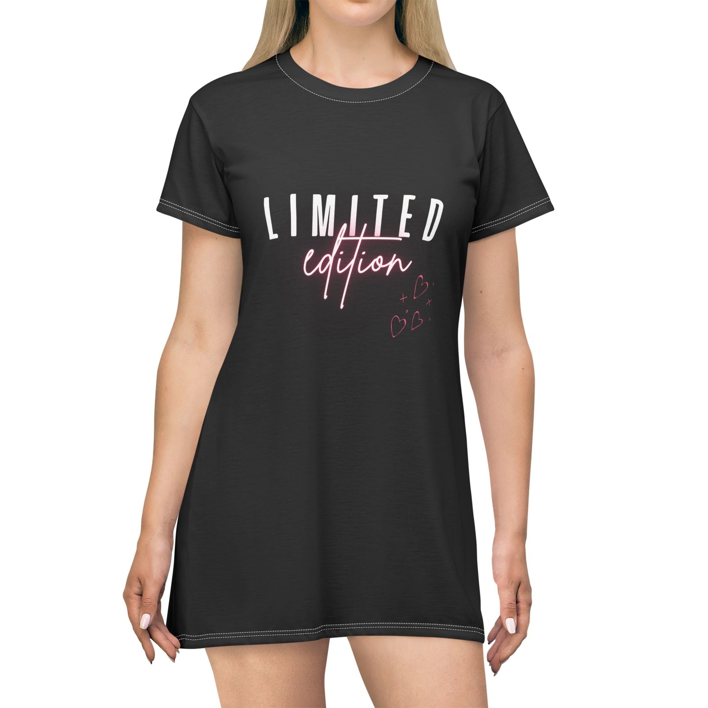 Limited Edition T-Shirt Dress with Heart Design