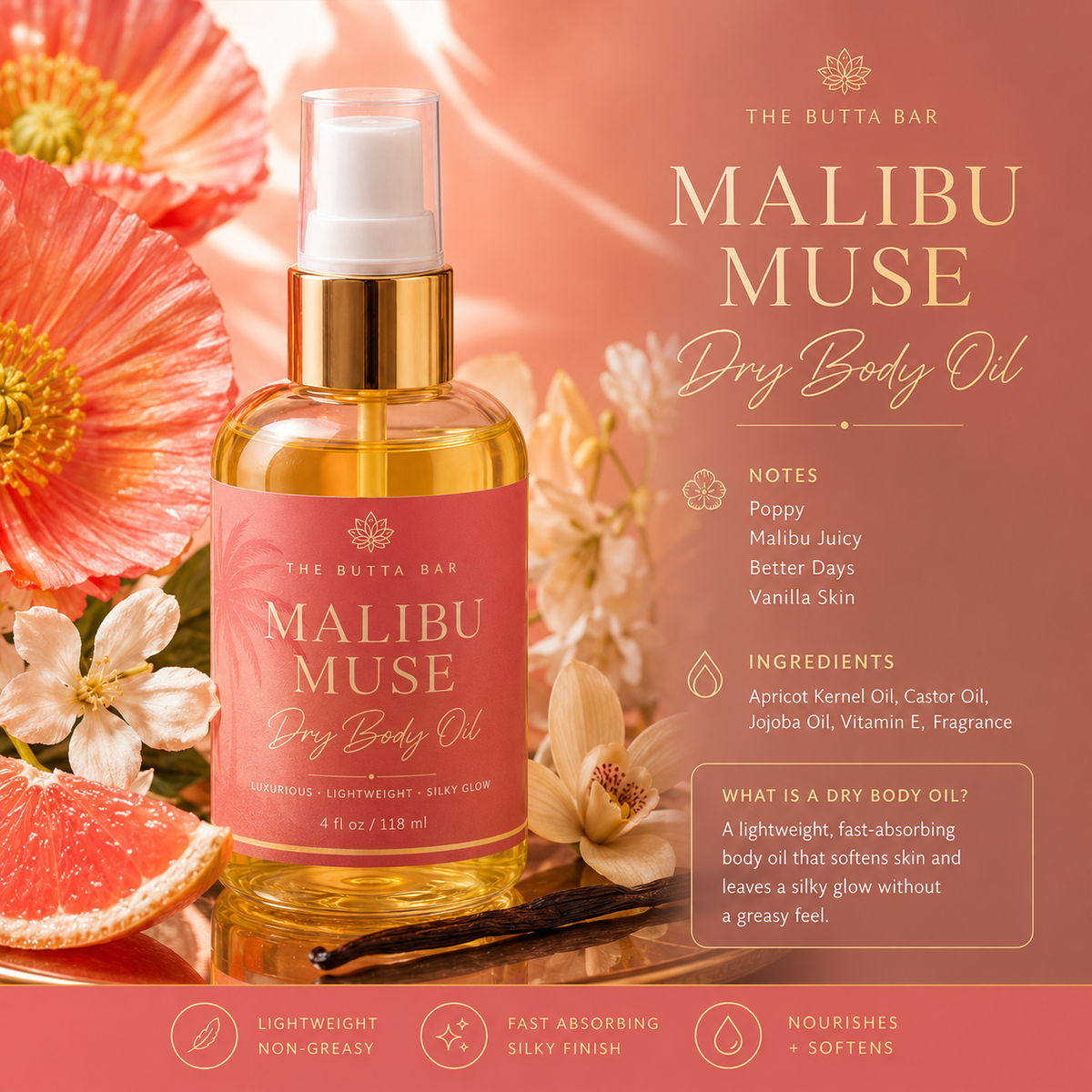 Malibu Muse Dry Body Oil