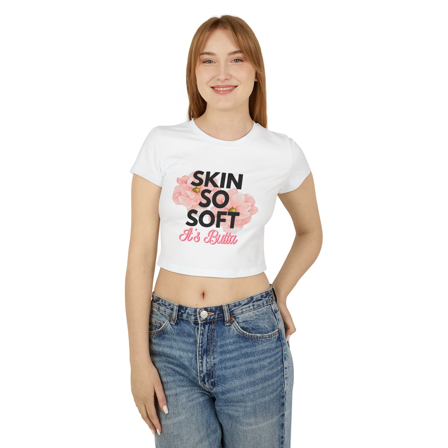 Skin So Soft Floral Women's Baby Tee