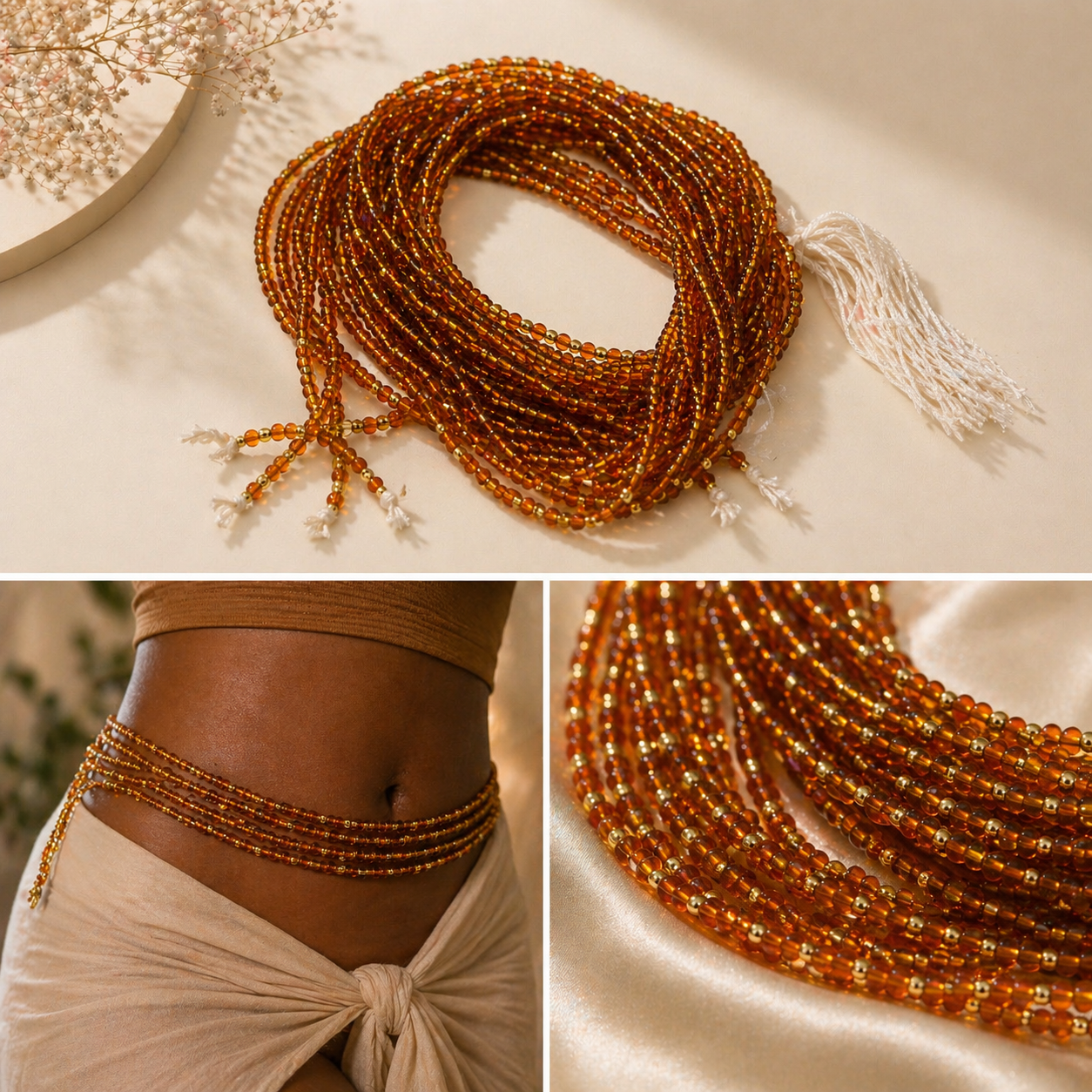 Golden Hour | Waist Beads