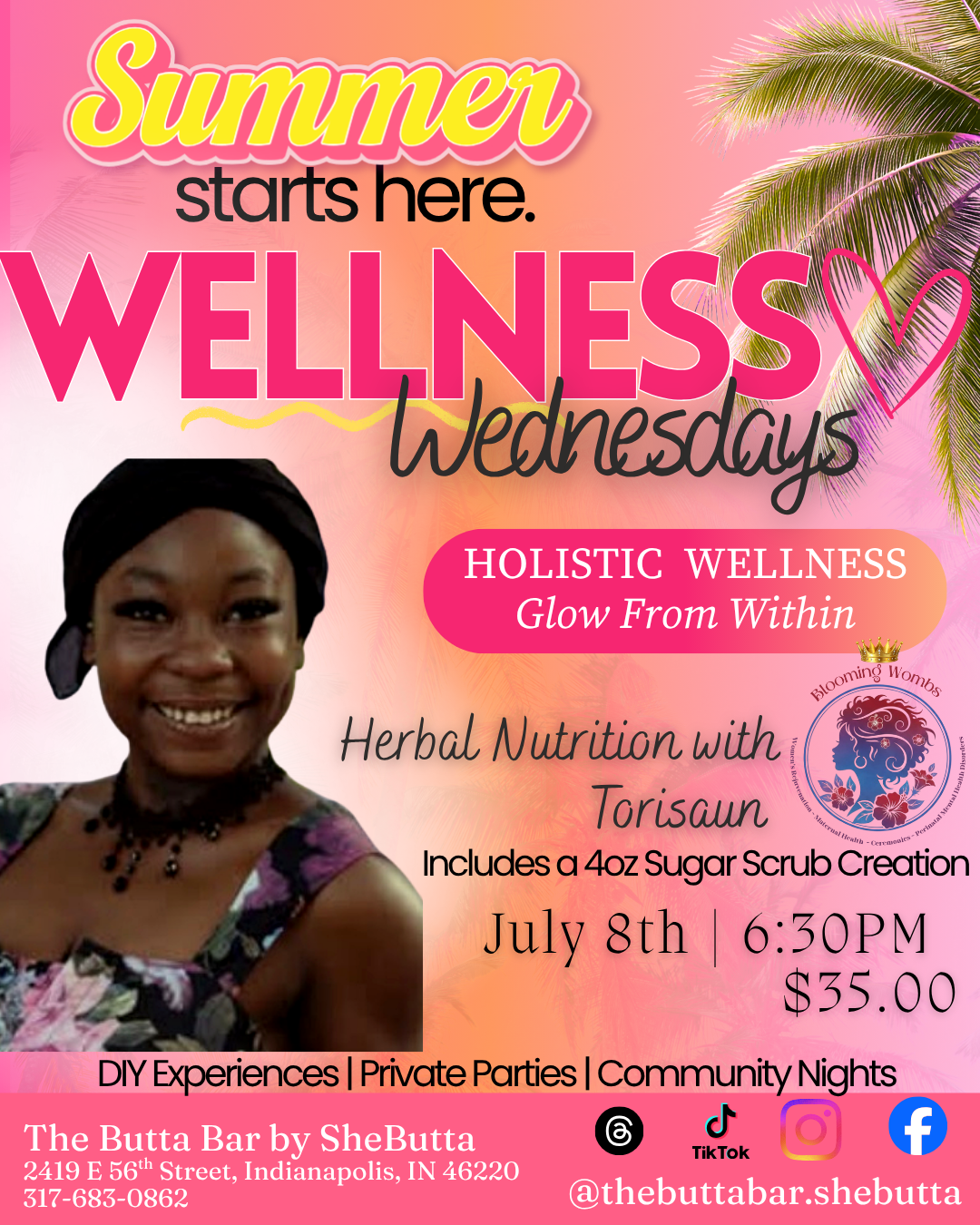 Summer Wellness Wednesday: Herbal Nutrition & DIY Sugar Scrub