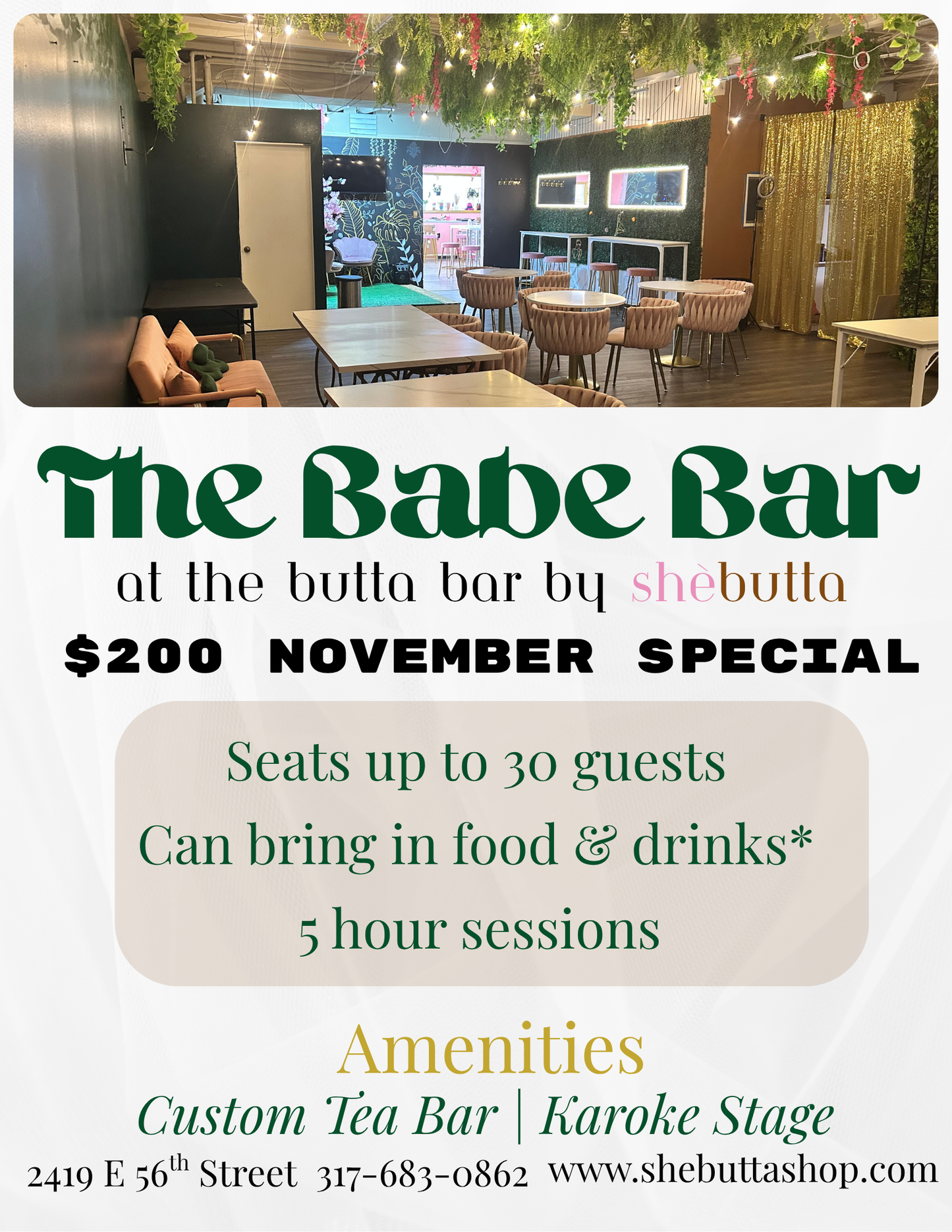 Holiday Event Space Special