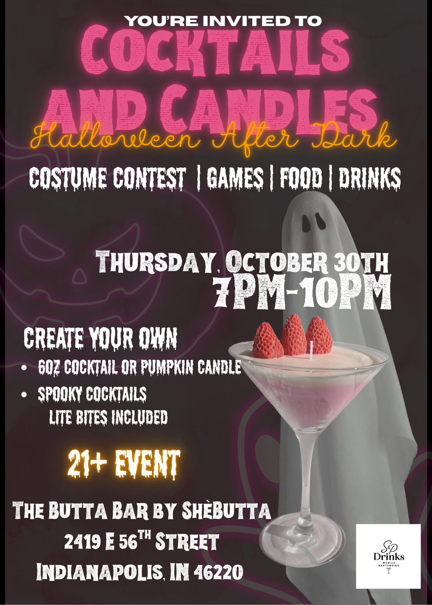 Cocktails & Candles: Halloween After Dark — Thursday, October 30th | 7PM–10PM