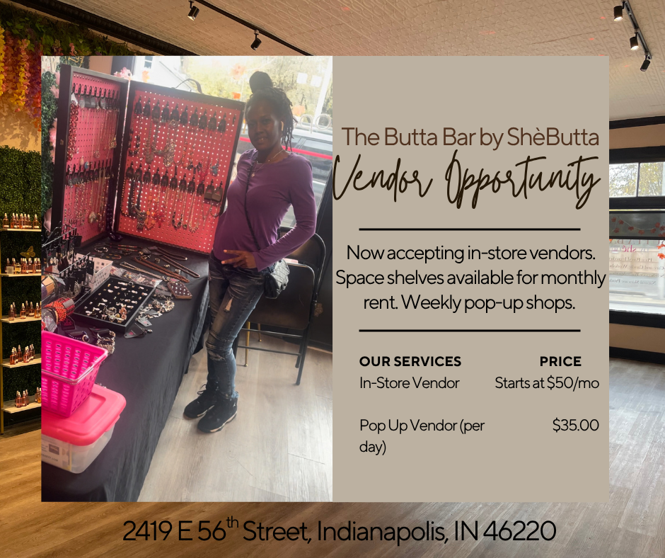 Pop-Up Vendor Spot at The Butta Bar by SheButta