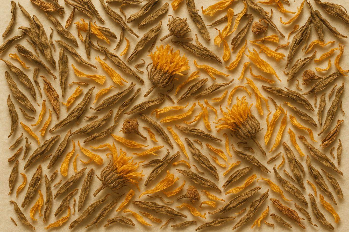 dried calendula leaves