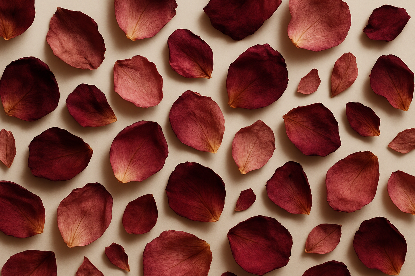 dried rose petals