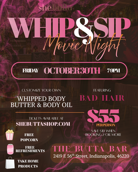 Whip and Sip: Halloween Movie Night