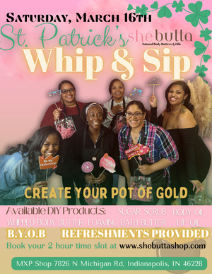 St Patrick's Day Whip & Sip
