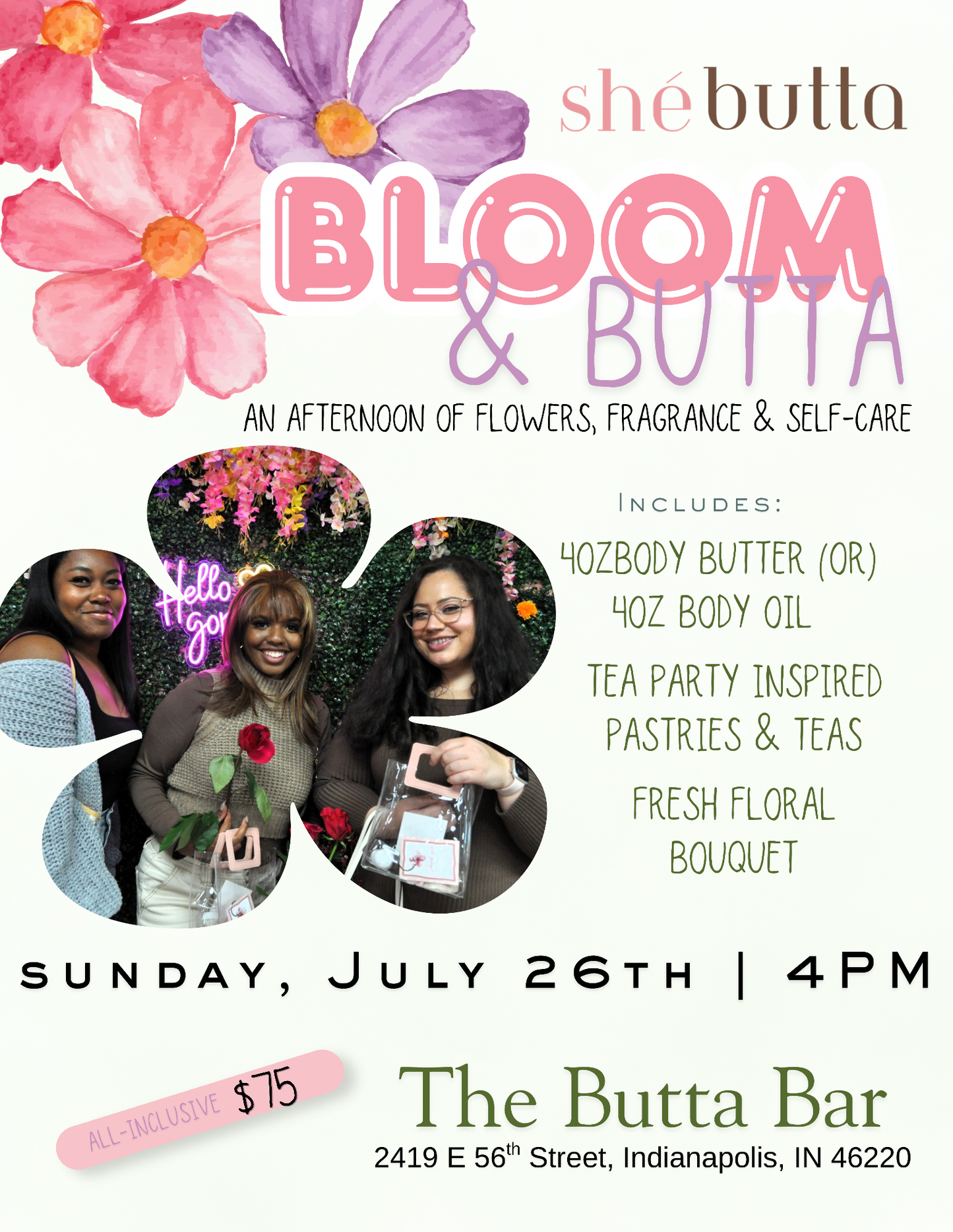 Bloom & Butta: An Afternoon of Flowers, Fragrance & Self-Care