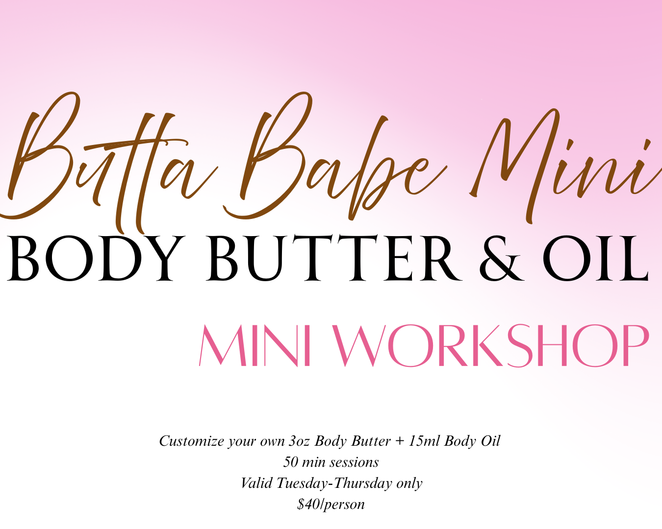 Butta Babe Mini – Body Butter & Oil